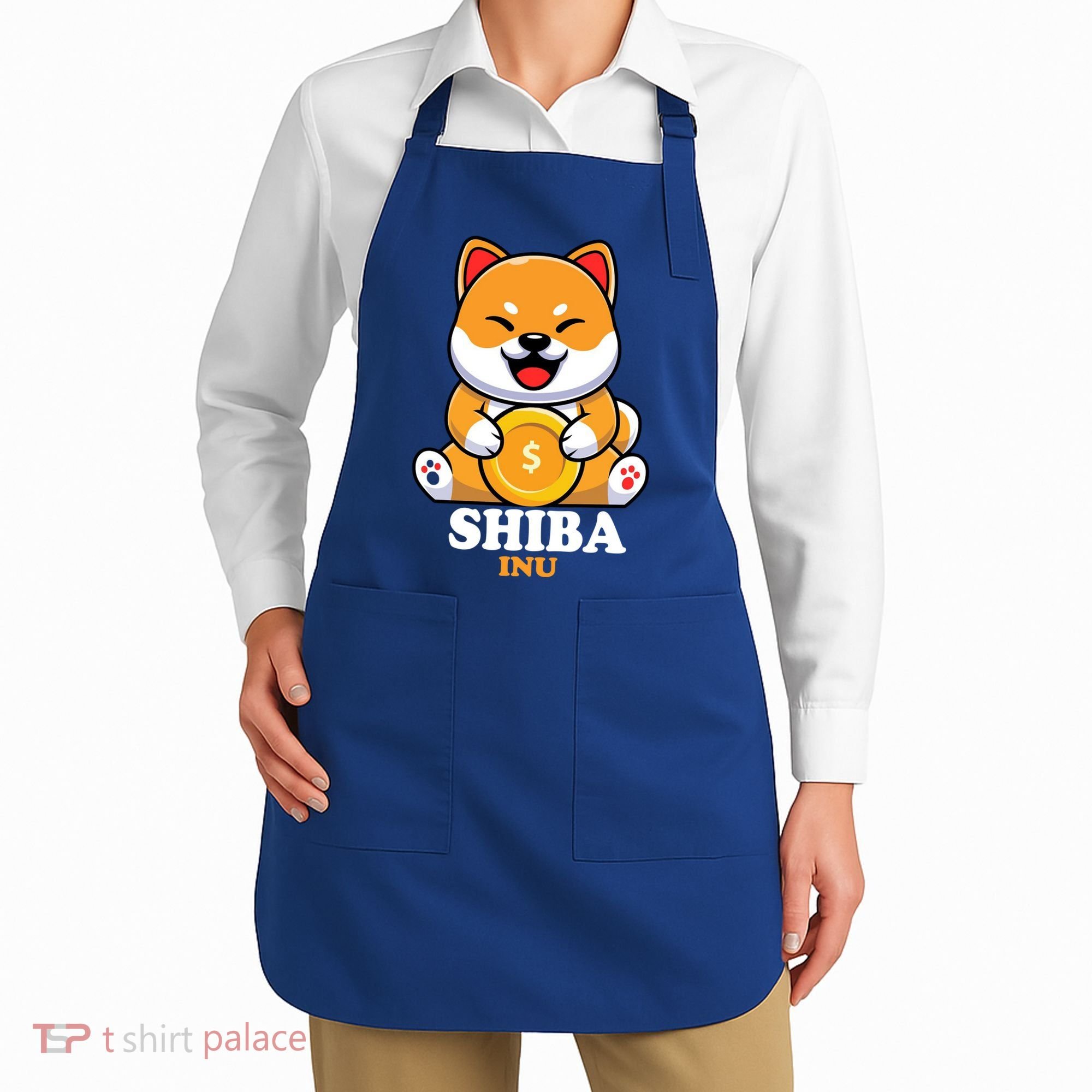 Shiba Inu Crypto Currency Cute Apron