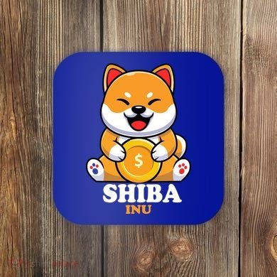 Shiba Inu Crypto Currency Cute Coaster