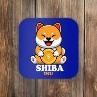 Shiba Inu Crypto Currency Cute Coaster thumb 0