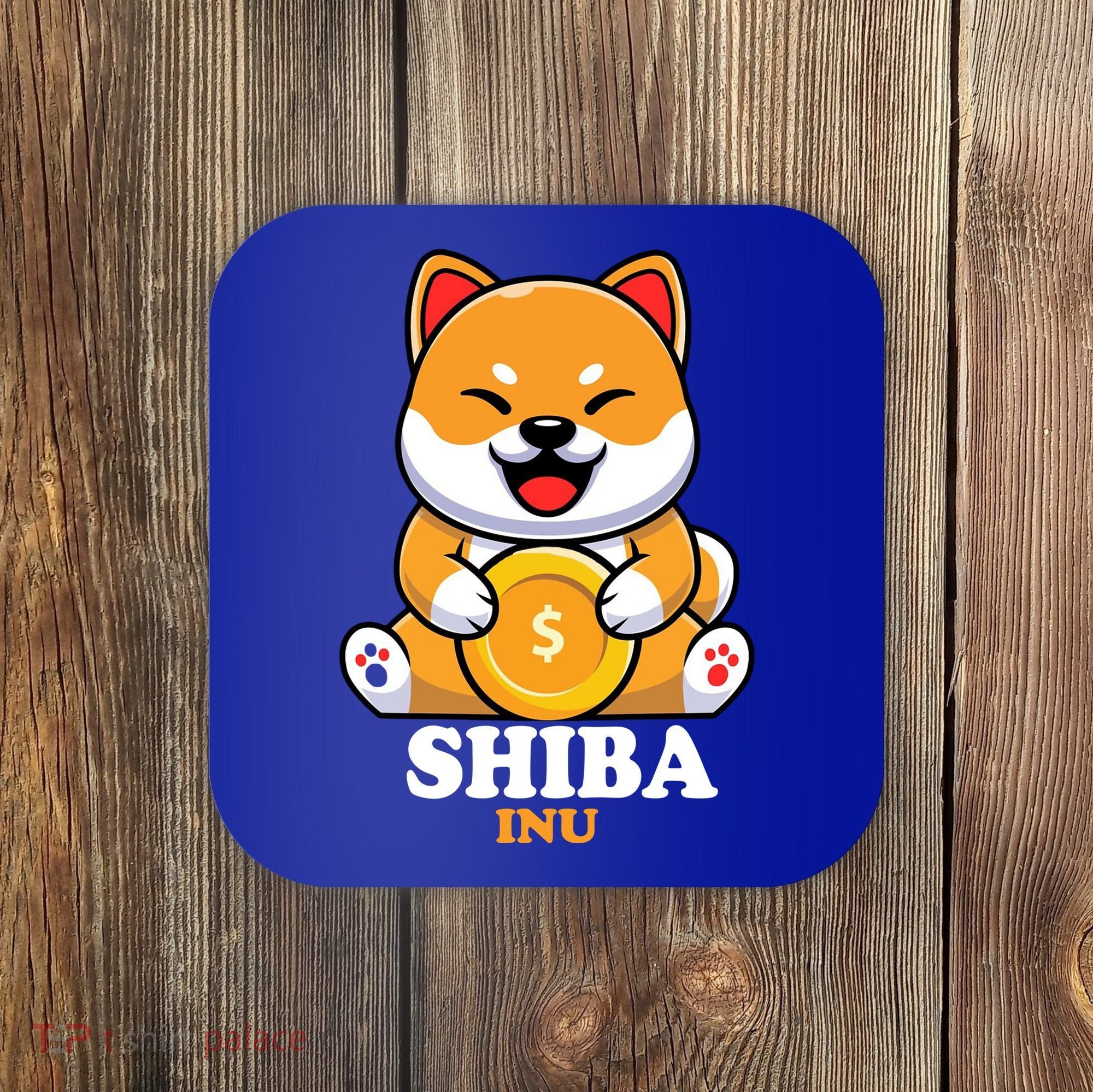 Shiba Inu Crypto Currency Cute Coaster