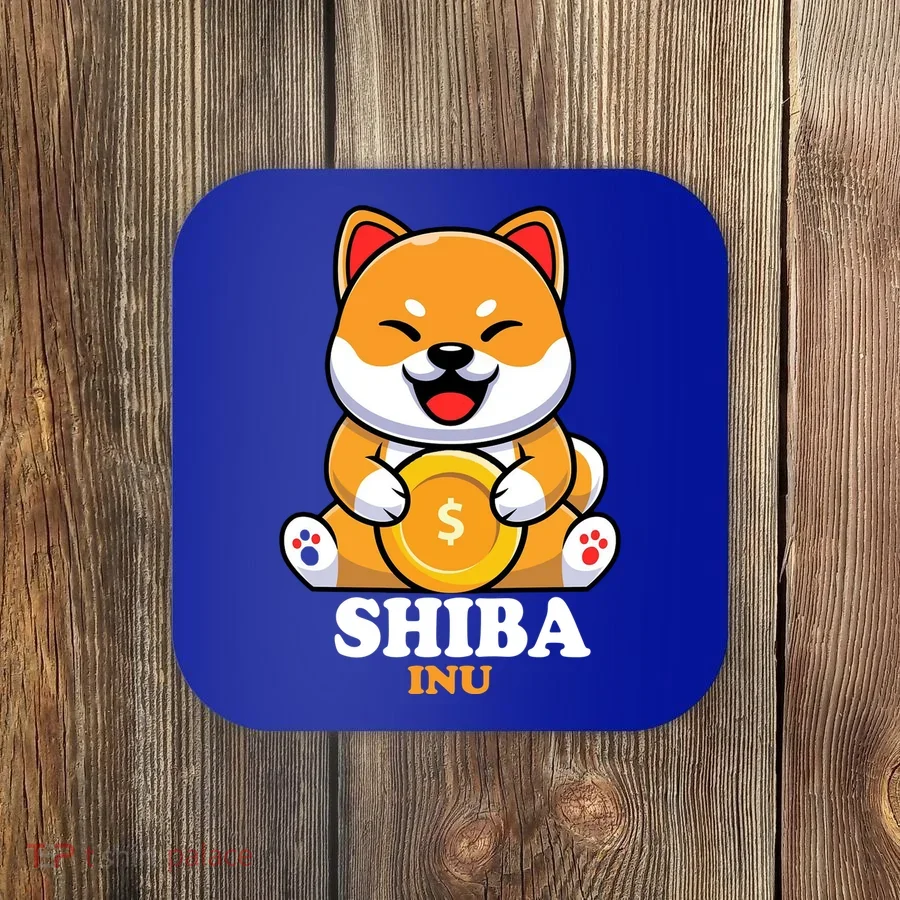 Shiba Inu Crypto Currency Cute Coaster