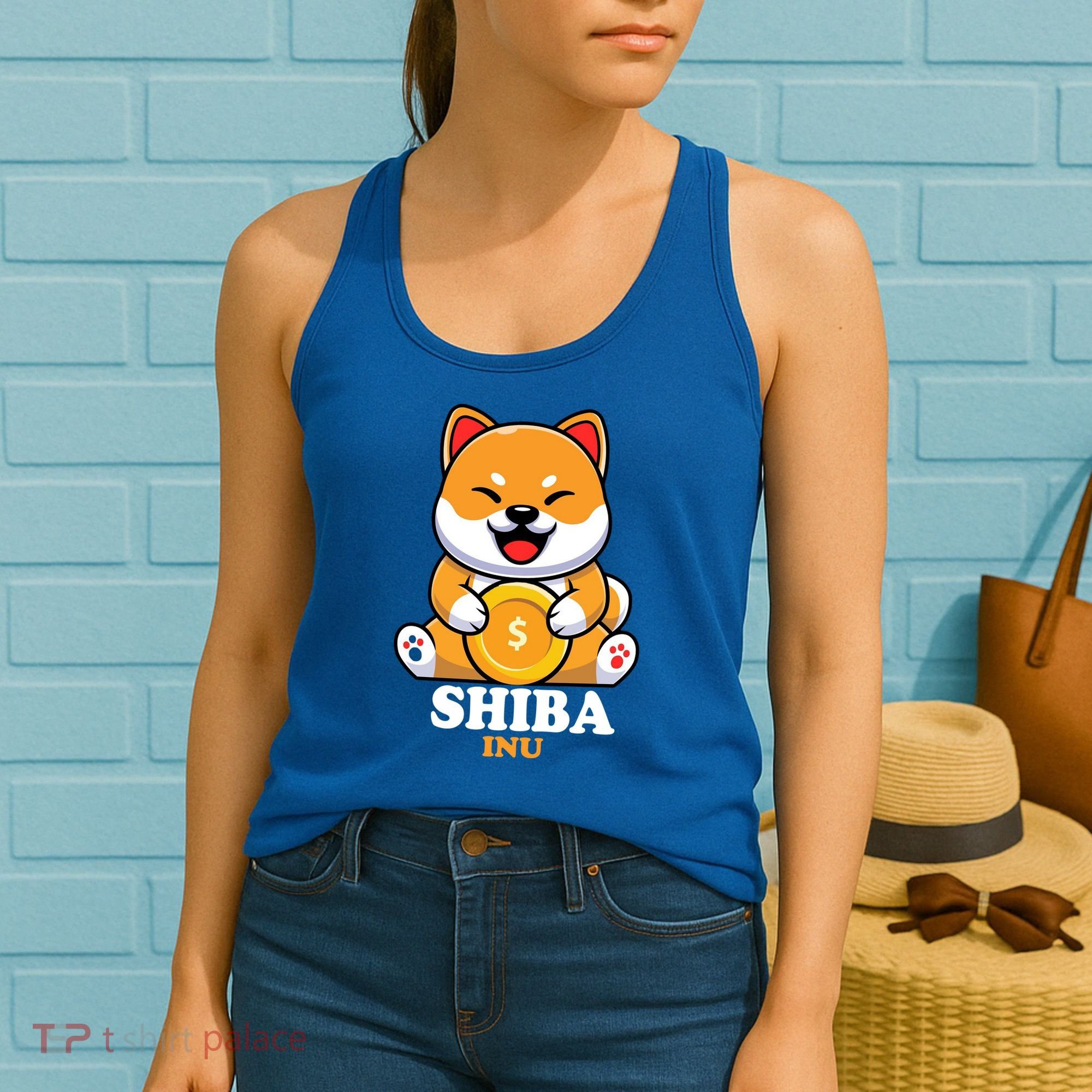 Shiba Inu Crypto Currency Cute Women's Tank Top