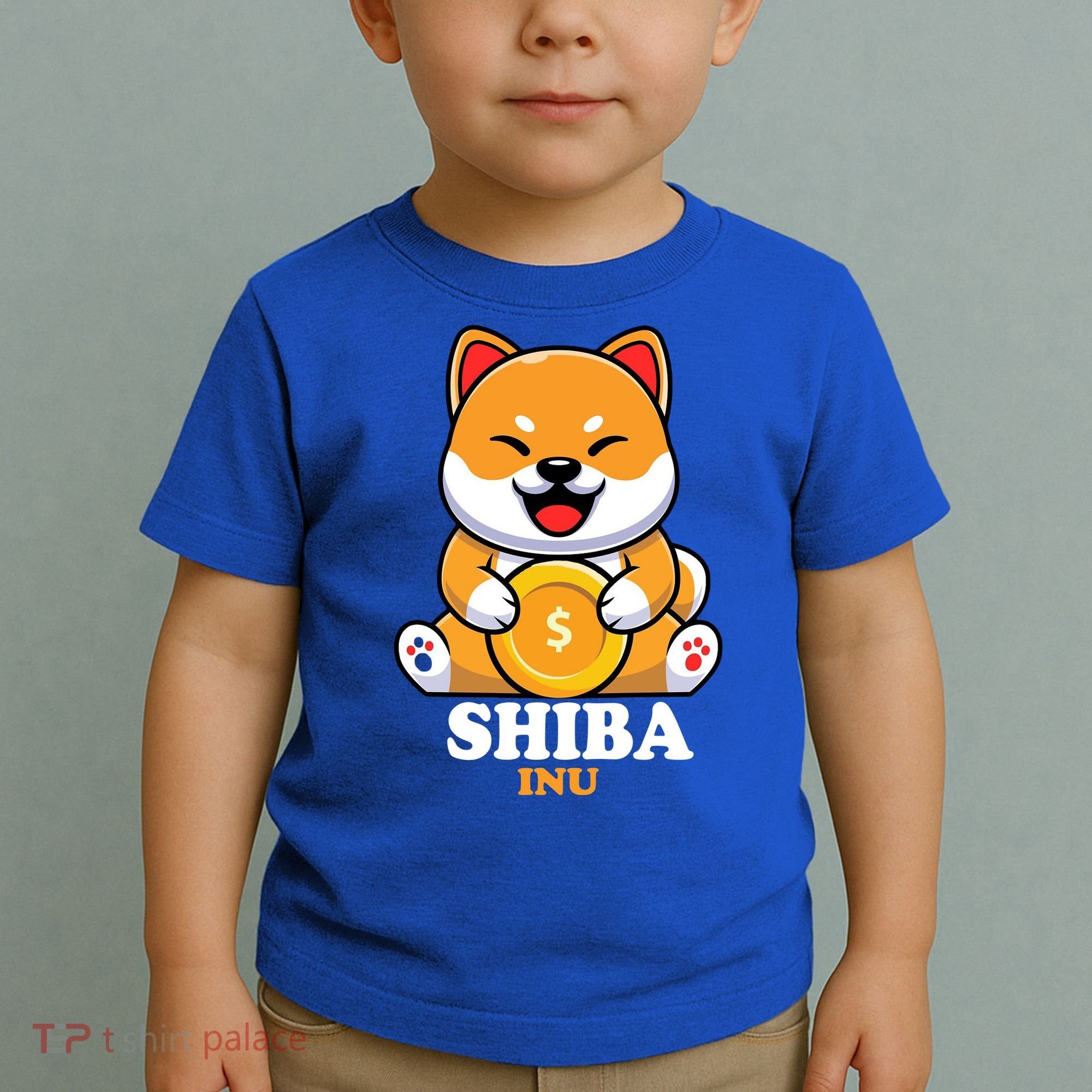 Shiba Inu Crypto Currency Cute Toddler T-Shirt