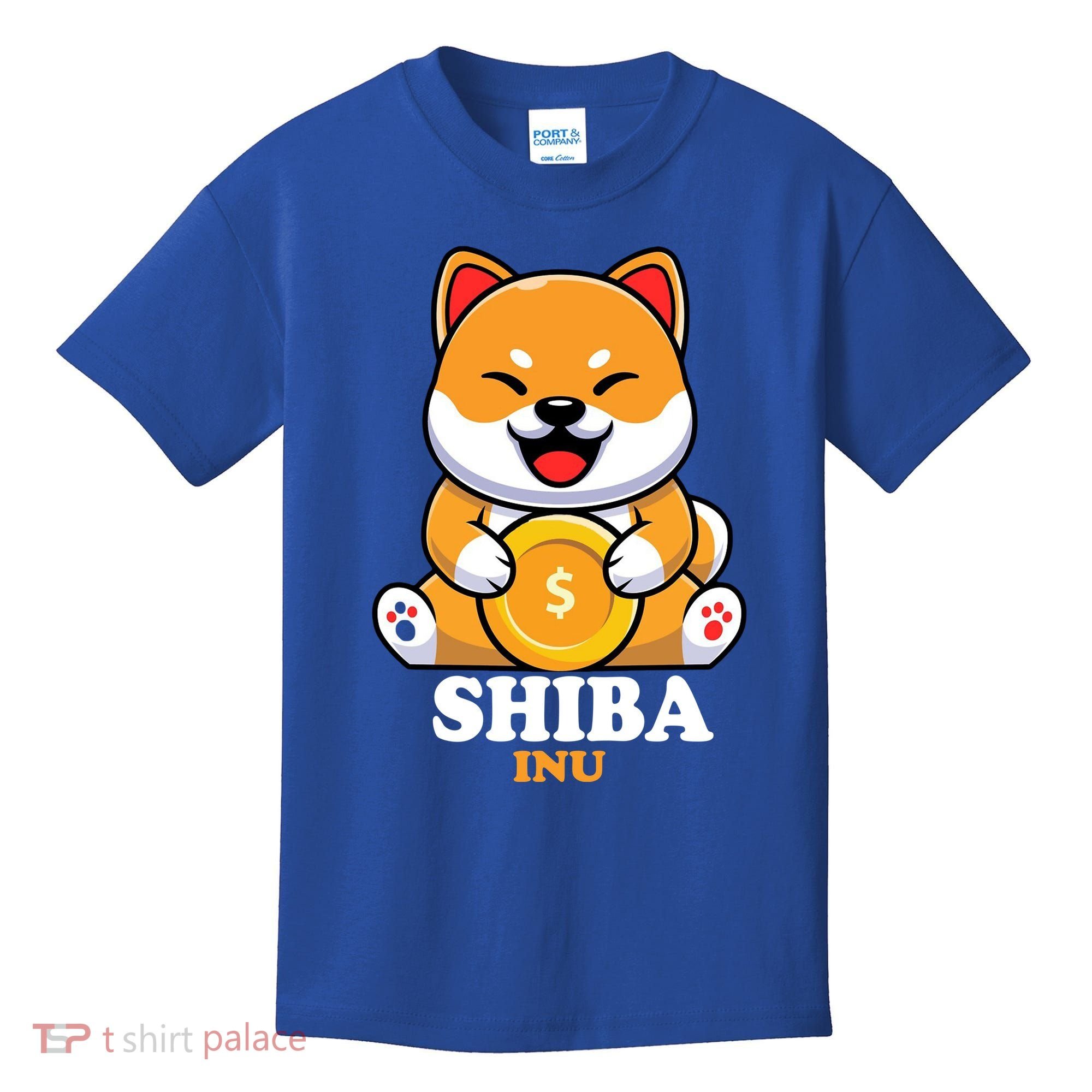 Shiba Inu Crypto Currency Cute Kids T-Shirt