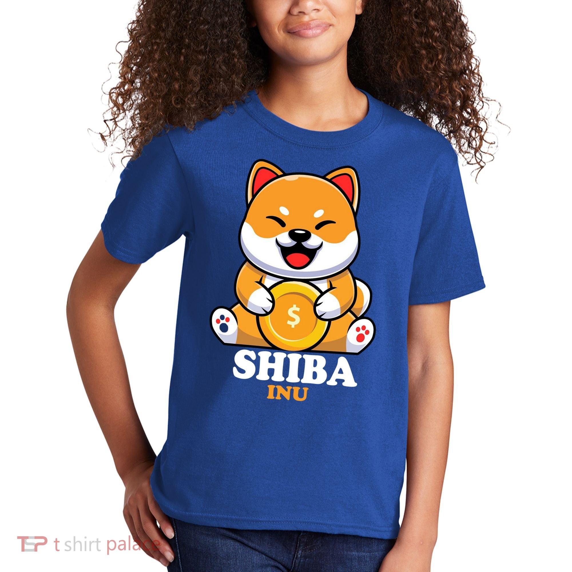 Shiba Inu Crypto Currency Cute Kids T-Shirt
