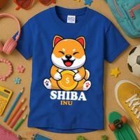 Shiba Inu Crypto Currency Cute Kids T-Shirt thumb 3