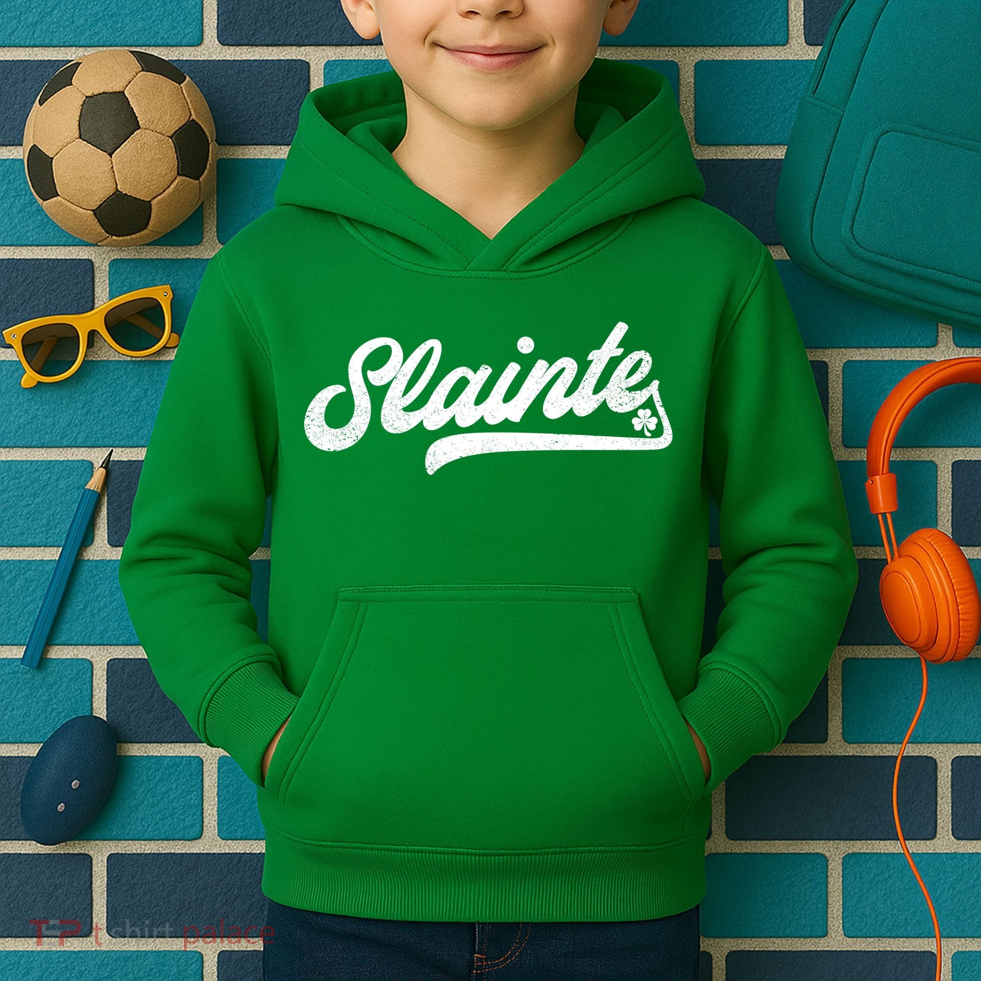 Slainte Irish Cheers Kids Hoodie