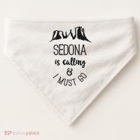 Sedona Is Calling And I Must Go Arizona Vacation USA-Made Doggie Bandana thumb 0
