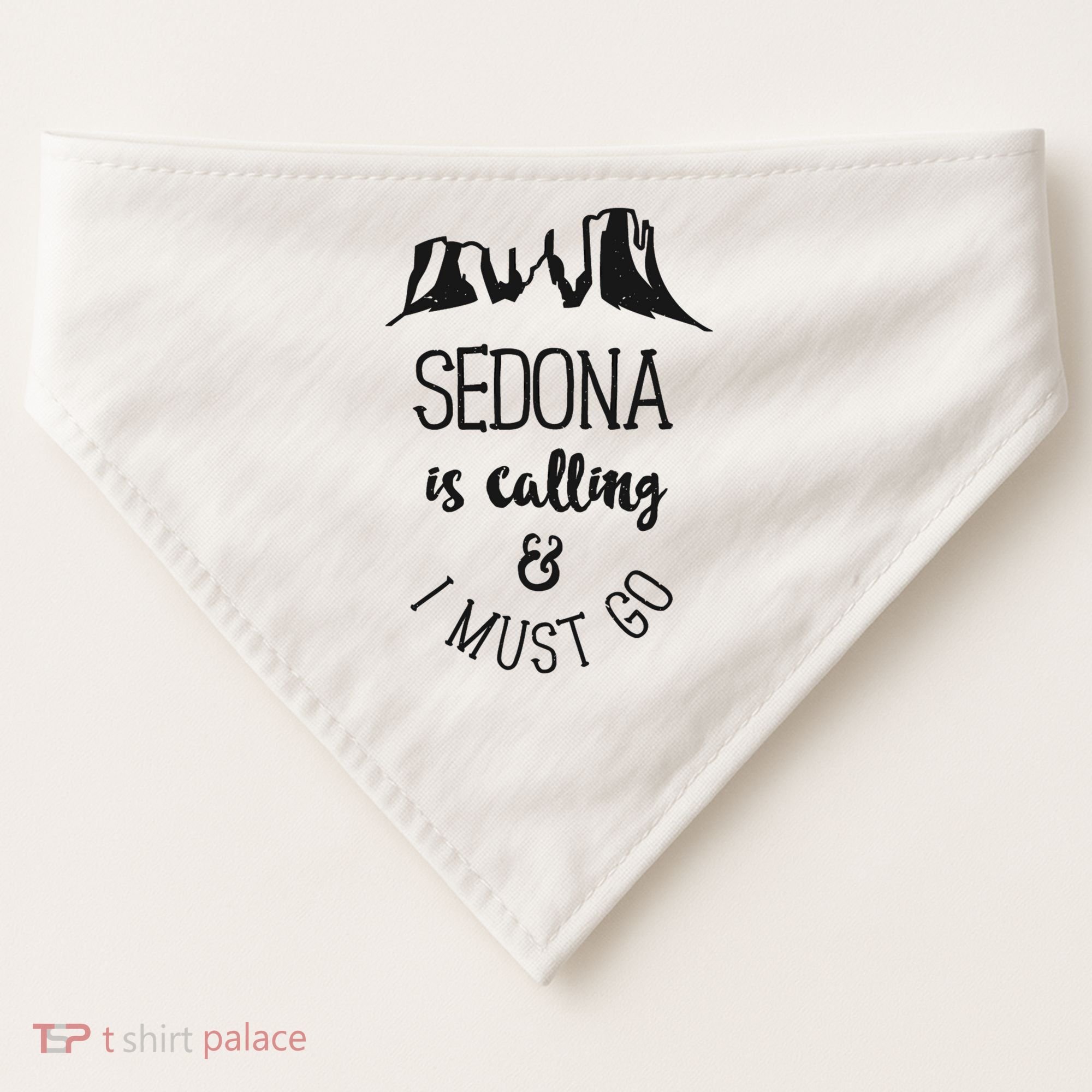 Sedona Is Calling And I Must Go Arizona Vacation USA-Made Doggie Bandana
