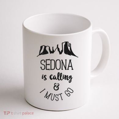 Sedona Is Calling And I Must Go Arizona Vacation Coffee Mug back