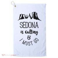 Sedona Is Calling And I Must Go Arizona Vacation Golf Towel thumb 0