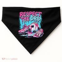 Soccer Ice Cream Sprinkles Theme Respect The Drip USA-Made Doggie Bandana thumb 0