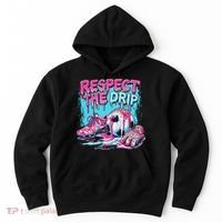 Soccer Ice Cream Sprinkles Theme Respect The Drip Hoodie thumb 0