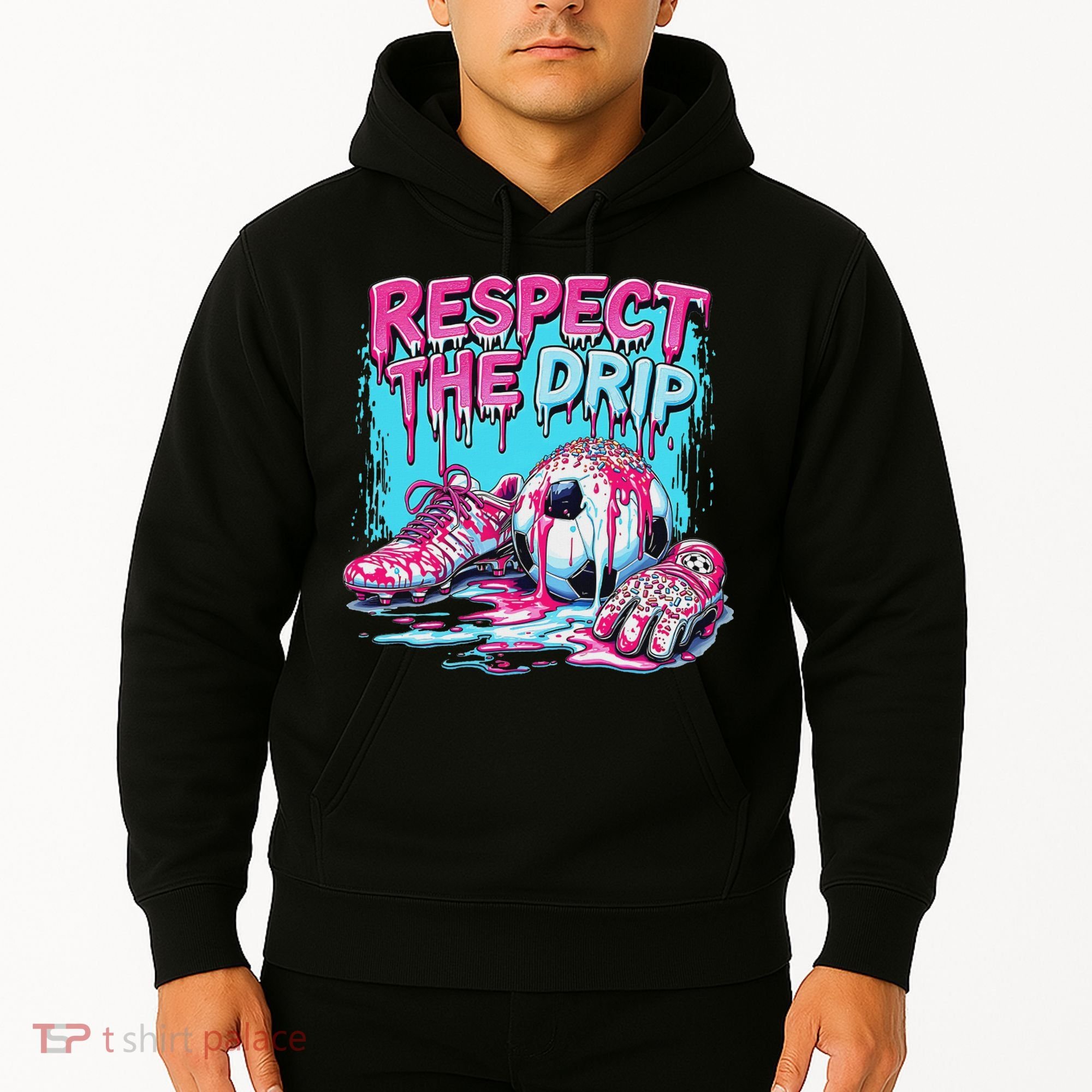Soccer Ice Cream Sprinkles Theme Respect The Drip Hoodie