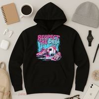 Soccer Ice Cream Sprinkles Theme Respect The Drip Hoodie thumb 3