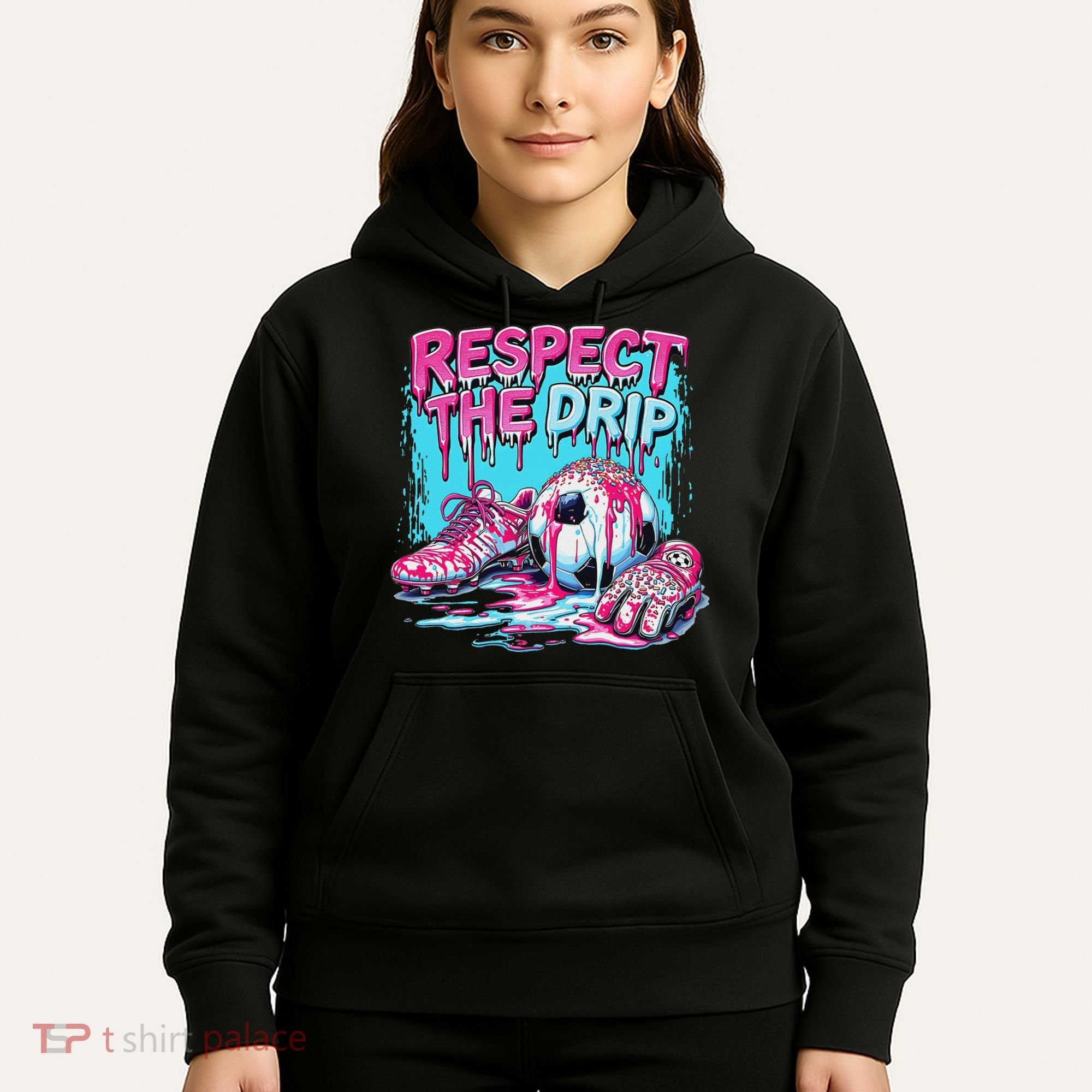 Soccer Ice Cream Sprinkles Theme Respect The Drip Hoodie