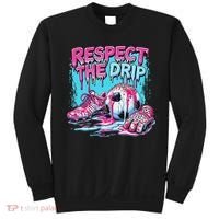 Soccer Ice Cream Sprinkles Theme Respect The Drip Sweatshirt thumb 0