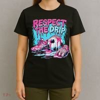Soccer Ice Cream Sprinkles Theme Respect The Drip T-Shirt thumb 4