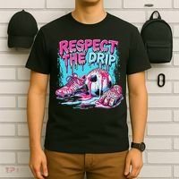 Soccer Ice Cream Sprinkles Theme Respect The Drip T-Shirt thumb 6