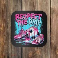 Soccer Ice Cream Sprinkles Theme Respect The Drip Coaster thumb 0