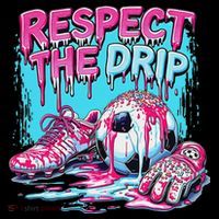 Soccer Ice Cream Sprinkles Theme Respect The Drip Women's Hoodie thumb 2