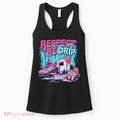 Soccer Ice Cream Sprinkles Theme Respect The Drip Women's Tank Top