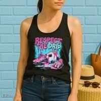 Soccer Ice Cream Sprinkles Theme Respect The Drip Women's Tank Top thumb 2