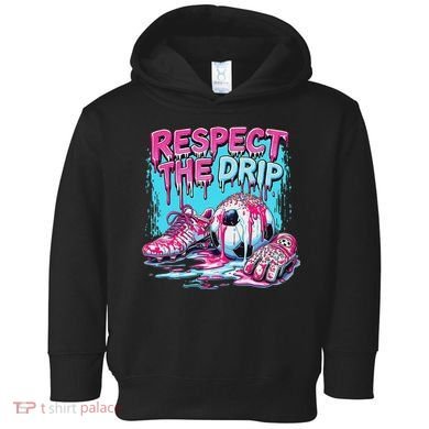 Soccer Ice Cream Sprinkles Theme Respect The Drip Toddler Hoodie