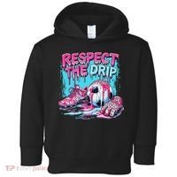 Soccer Ice Cream Sprinkles Theme Respect The Drip Toddler Hoodie thumb 0