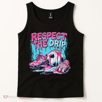 Soccer Ice Cream Sprinkles Theme Respect The Drip Tank Top thumb 2