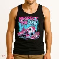 Soccer Ice Cream Sprinkles Theme Respect The Drip Tank Top thumb 3