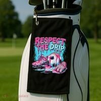 Soccer Ice Cream Sprinkles Theme Respect The Drip Golf Towel thumb 2