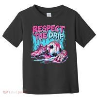 Soccer Ice Cream Sprinkles Theme Respect The Drip Toddler T-Shirt thumb 0