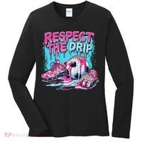Soccer Ice Cream Sprinkles Theme Respect The Drip Women's Long Sleeve Shirt thumb 0