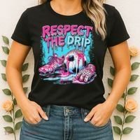 Soccer Ice Cream Sprinkles Theme Respect The Drip Women's T-Shirt thumb 2