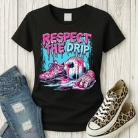 Soccer Ice Cream Sprinkles Theme Respect The Drip Women's T-Shirt thumb 3