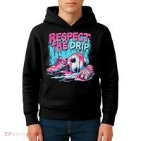 Soccer Ice Cream Sprinkles Theme Respect The Drip Kids Hoodie thumb 4