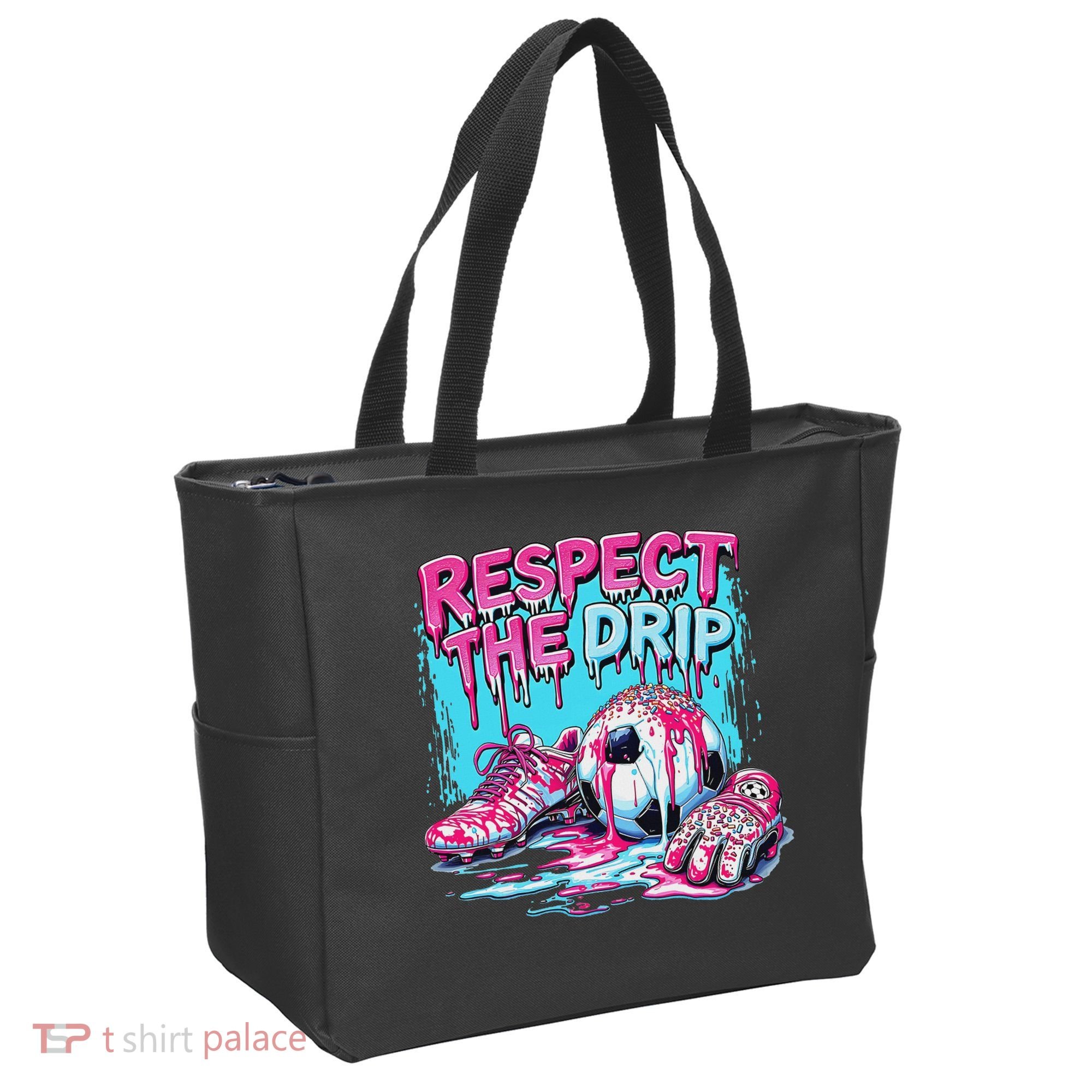 Soccer Ice Cream Sprinkles Theme Respect The Drip Tote Bag