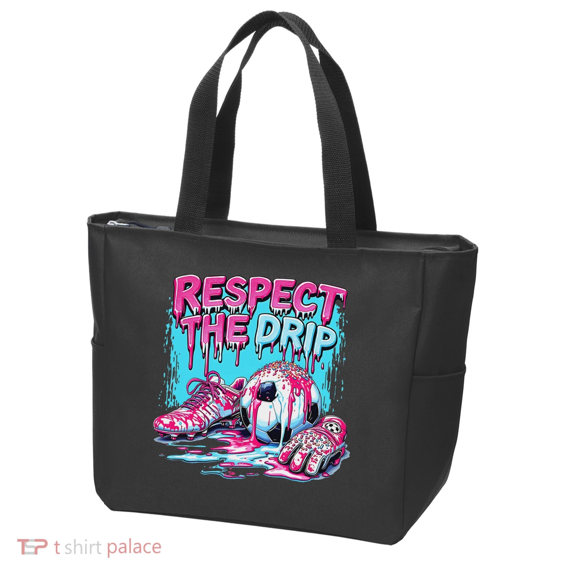 Soccer Ice Cream Sprinkles Theme Respect The Drip Tote Bag