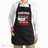 Sometimes I Can Almost Hear The Ten Pin Laughing Bowler Bowling Lover Apron thumb 2