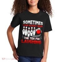 Sometimes I Can Almost Hear The Ten Pin Laughing Bowler Bowling Lover Kids T-Shirt thumb 2