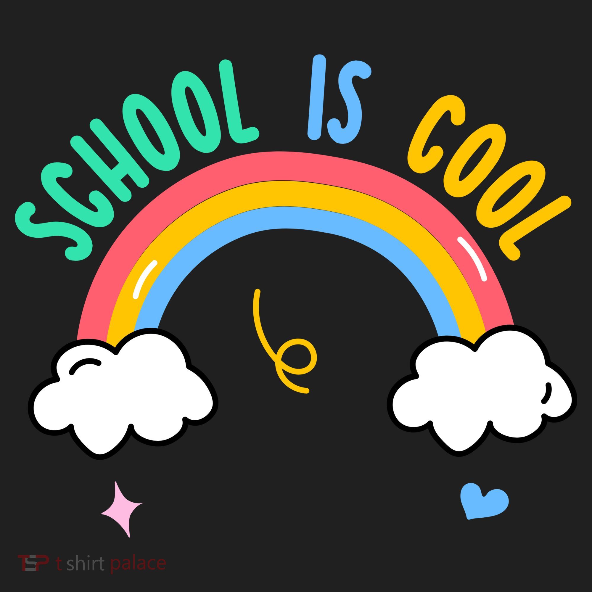 School Is Cool Rainbow Fun Retro Women's Sweatshirt