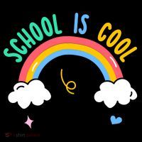 School Is Cool Rainbow Fun Retro Backpack thumb 2