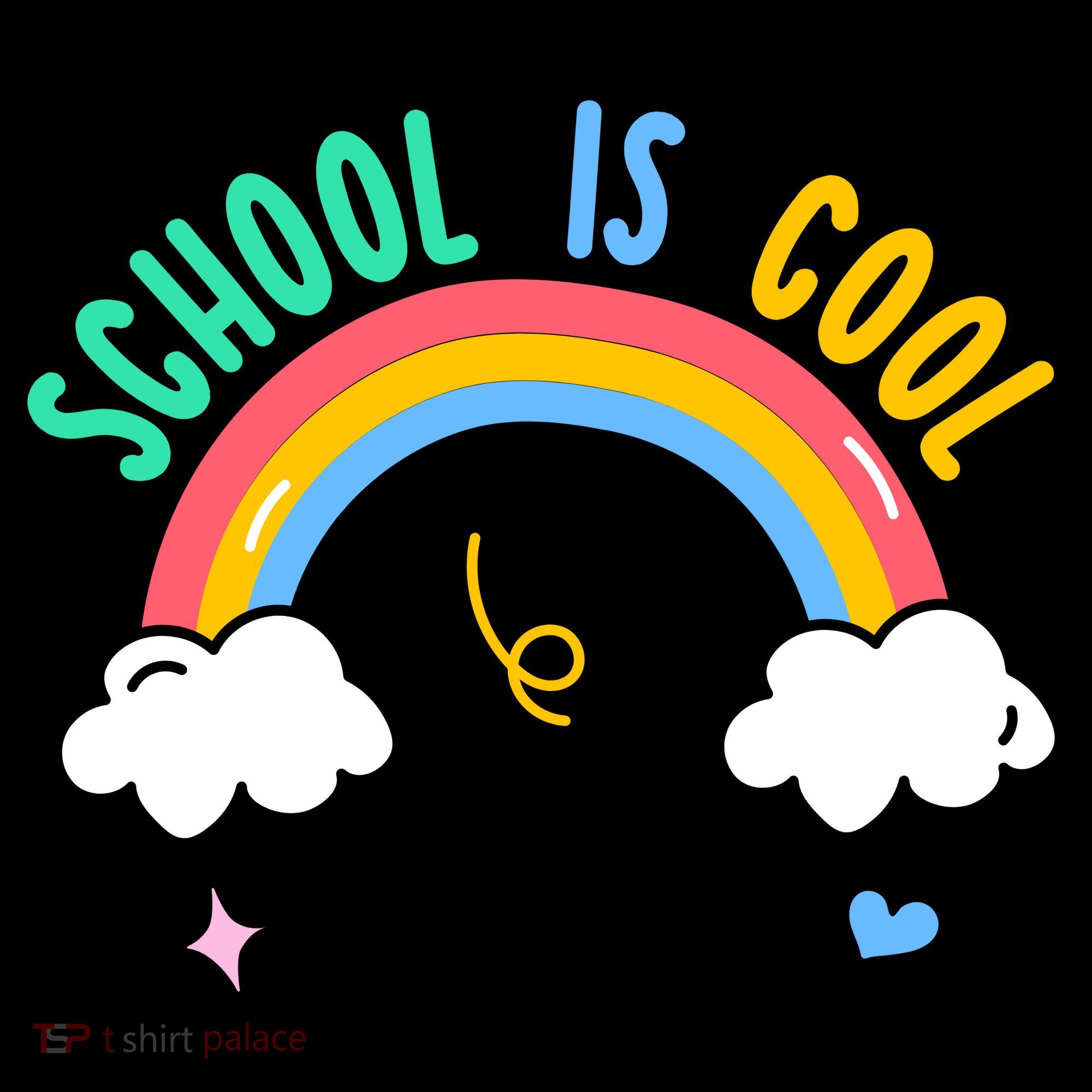 School Is Cool Rainbow Fun Retro Tote Bag