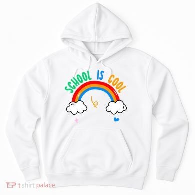 School Is Cool Rainbow Fun Retro Hoodie
