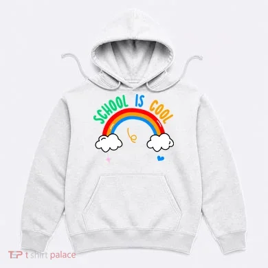 School Is Cool Rainbow Fun Retro Hoodie