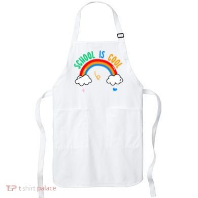 School Is Cool Rainbow Fun Retro Apron