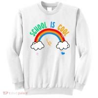 School Is Cool Rainbow Fun Retro Sweatshirt thumb 0