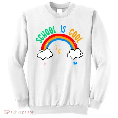 School Is Cool Rainbow Fun Retro Sweatshirt