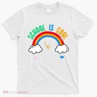 School Is Cool Rainbow Fun Retro T-Shirt thumb 0